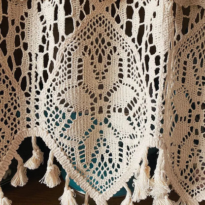 Brise-bise macrame petite fenetre ambiance artisanale MonUniversRideau