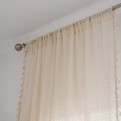 Rideau macrame vintage ambiance boheme fenetre MonUniversRideau