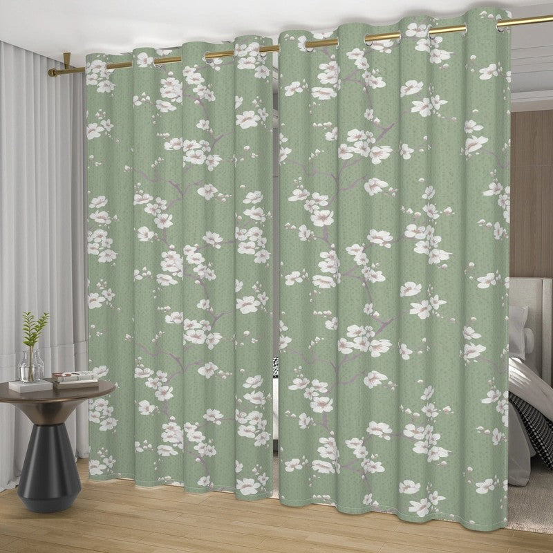 Gros plan œillets rideau Hanamori polyester 230 g/m² MonUniversRideau
