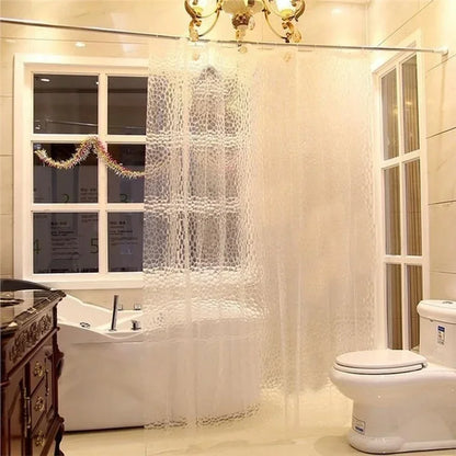 Rideau douche PEVA relief galets bulles transparent MonUniversRideau