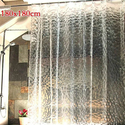 Rideau douche effet galets transparent 3D Aquarelo MonUniversRideau