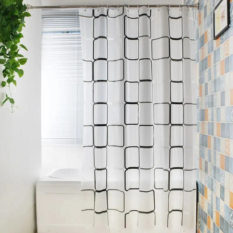 Rideau douche carres impermeable Quadriva 180x180 MonUniversRideau