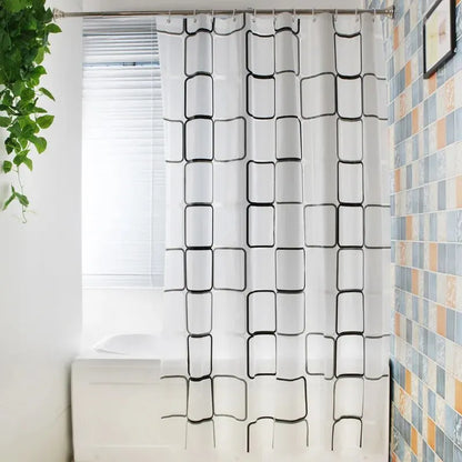 Rideau douche carres impermeable Quadriva 180x180 MonUniversRideau