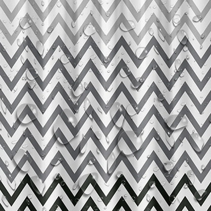Rideau de douche Zigvalo motif geometrique graphique MonUniversRideau