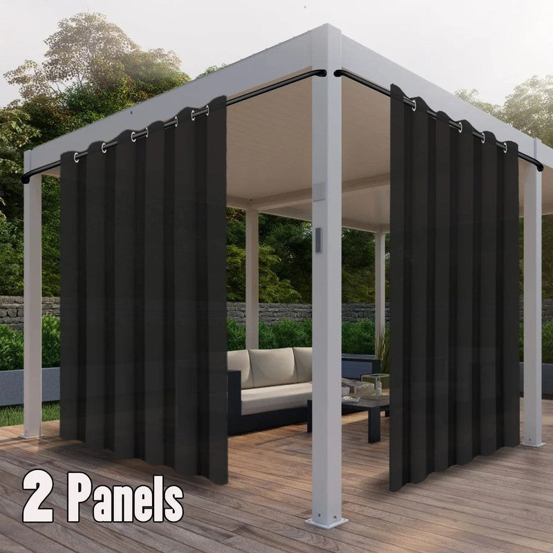 Rideau outdoor impermeable Soleia terrasse gris MonUniversRideau