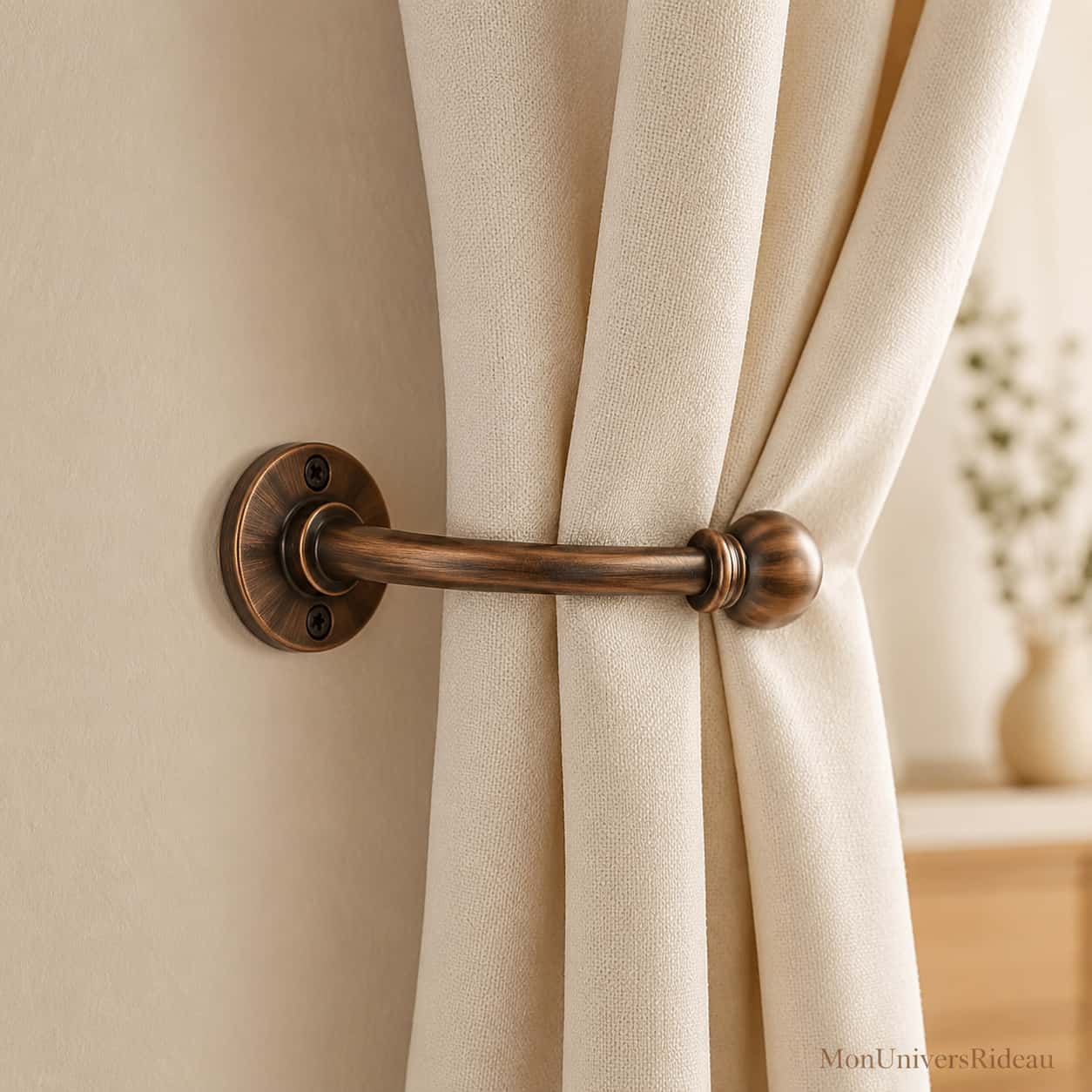 Support Mural Retro Double Crochet Metal - Duplior