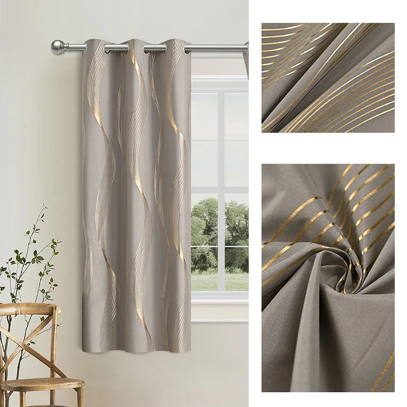 Texture tissu polyester 95gsm rideau Aurorex filaments or MonUniversRideau