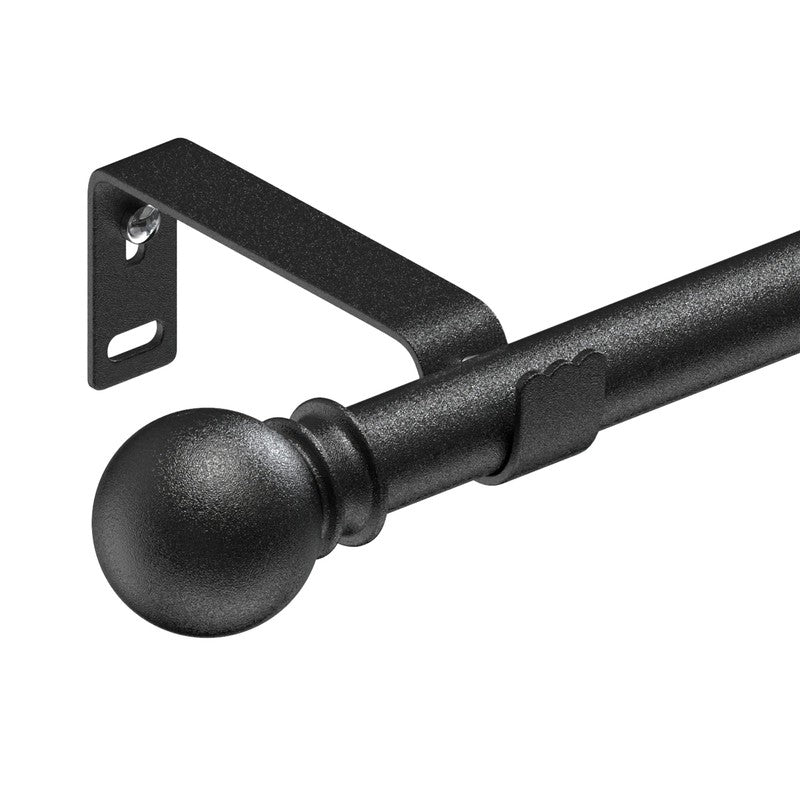 Tringle rideau decorative mate Matelia noire MonUniversRideau