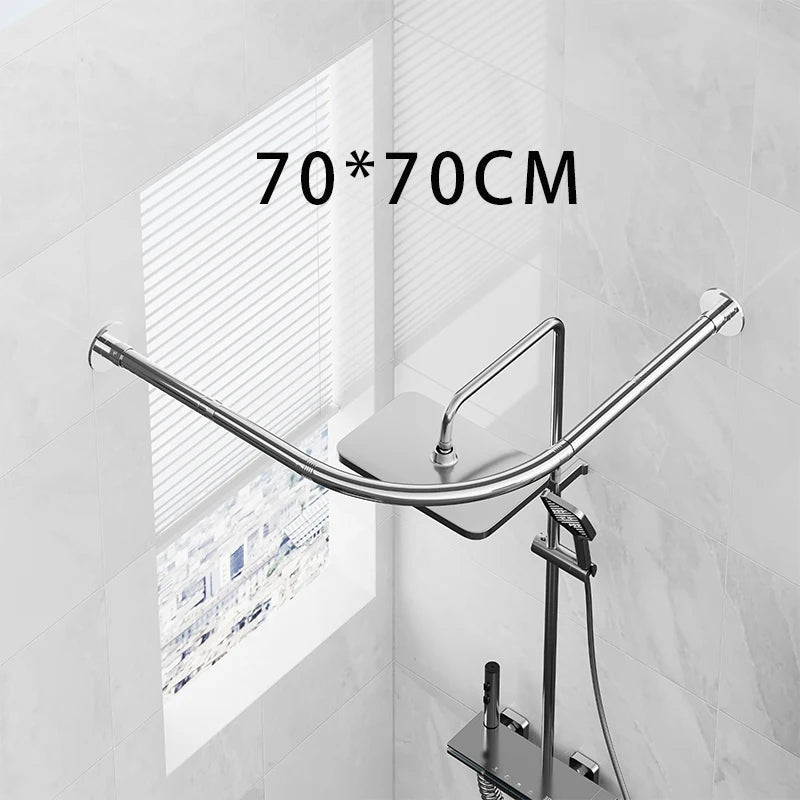 Detail fixation murale tringle douche sans percer, MonUniversRideau