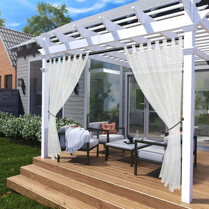 Rideau exterieur sans percage ambiance outdoor MonUniversRideau