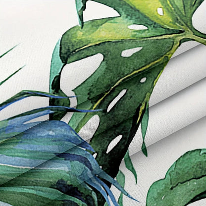 Voilage motif feuilles tropical fenetre salon MonUniversRideau