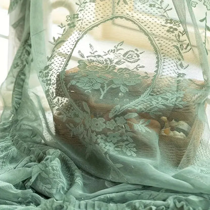 Voilage romantique volants salon boheme chic MonUniversRideau