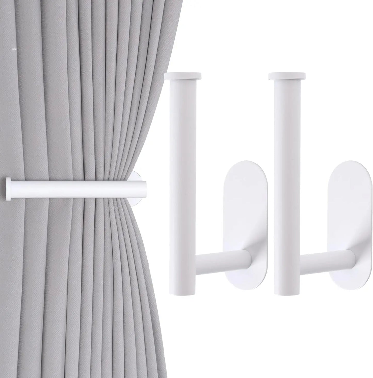 Detail fixation adhesive embrasse metal noir Fixwall MonUniversRideau