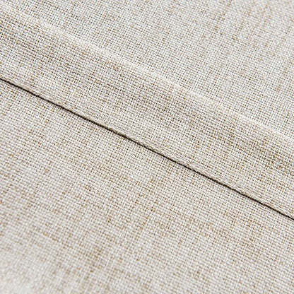 Detail tissu polyester aspect lin texture rideau Linae MonUniversRideau