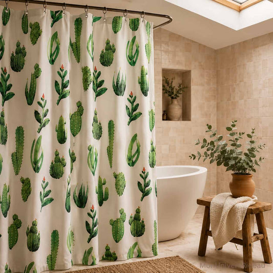 Rideau de Douche Cactus Imperméable - Cactovia
